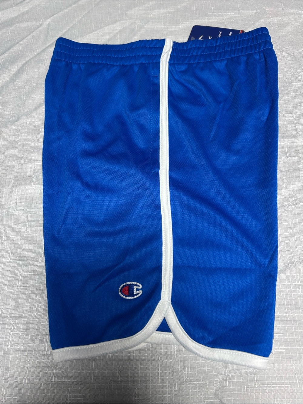 Champion Blue Athletic Shorts with White Trim Boy’s Size Small